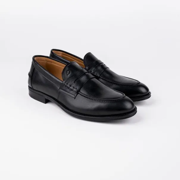 Chaussures en cuir Carlo – CH07 Noir - MAKEBA