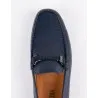 Mocassins en cuir Tino – TD101 Bleu - MAKEBA