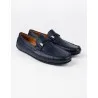Mocassins en cuir Tino – TD101 Bleu - MAKEBA