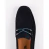 Mocassins en cuir Tino – TD102 Bleu - MAKEBA