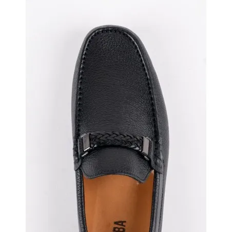 Mocassins en cuir Tino – TD101 Noir - MAKEBA