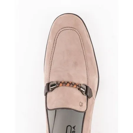 Chaussures en cuir Otto – 8711 Nubuck Beige - MAKEBA