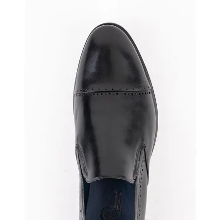 Chaussures en cuir Silvio – 8607 Noir - MAKEBA