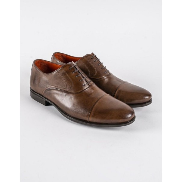 Chaussures en cuir Silvio – 8612 Marron - MAKEBA