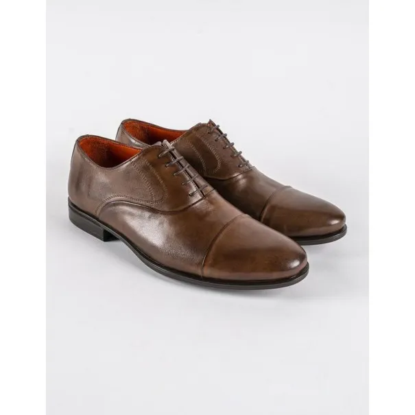 Chaussures en cuir Silvio – 8612 Marron - MAKEBA