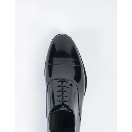 Chaussure en cuir Dante – DB21 Noir Brillant - MAKEBA
