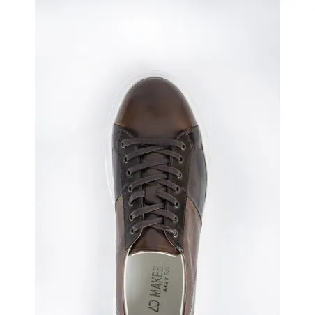 Baskets en cuir Sonny – 8901 Marron - MAKEBA