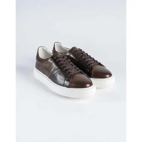 Baskets en cuir Sonny – 8901 Marron - MAKEBA