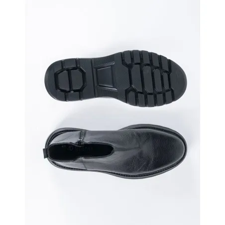 Boots en cuir Barzini – 112 Noir - MAKEBA