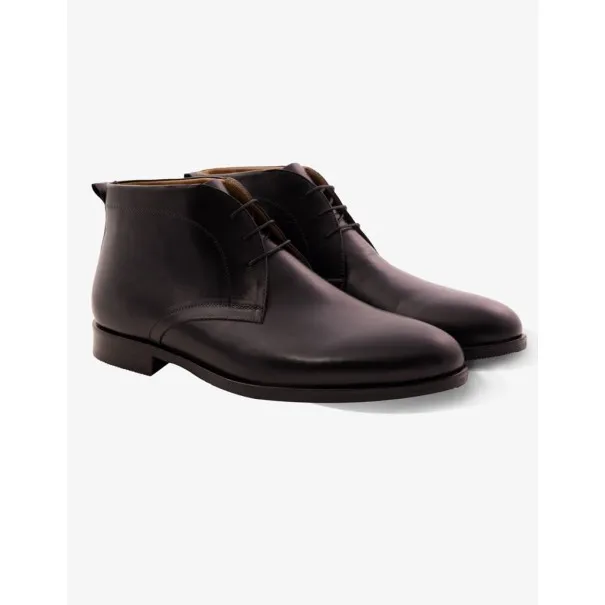 Boots en cuir Dante – DB10 Noir - MAKEBA