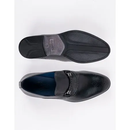 Chaussures en cuir Dante – DB09 Noir - MAKEBA