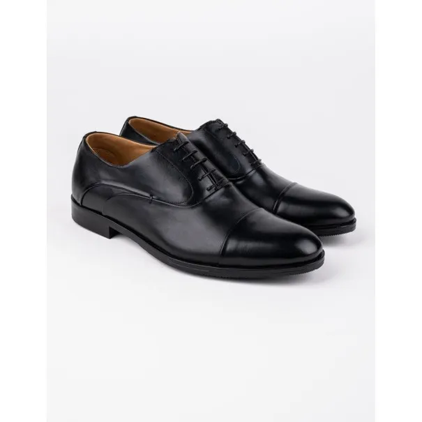 Chaussures en cuir Dante – DB08 Noir - MAKEBA