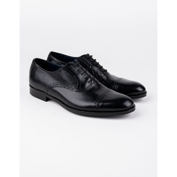 Chaussures en cuir Dante – DB03 Noir - MAKEBA