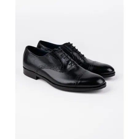Chaussures en cuir Dante – DB03 Noir - MAKEBA