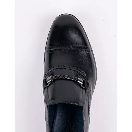 Chaussures en cuir Dante – DB01 Noir - MAKEBA