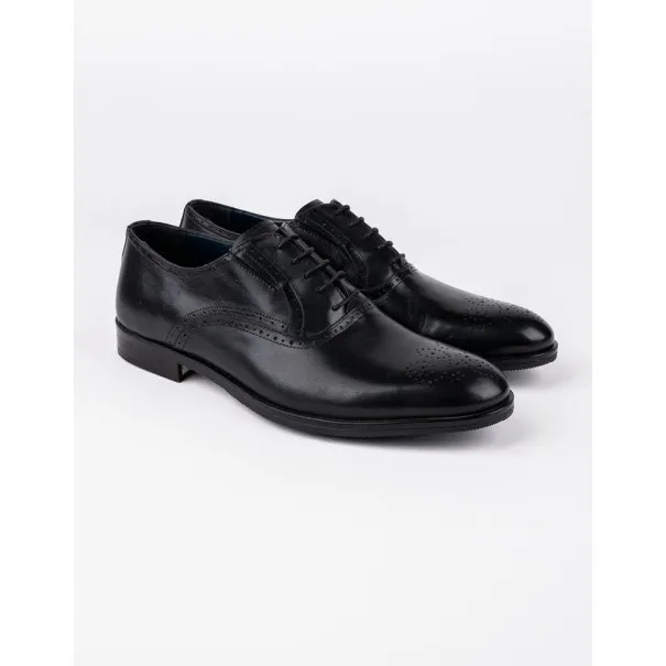 Chaussures en cuir Dante – DB02 Noir - MAKEBA