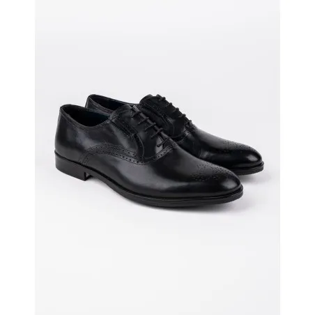 Chaussures en cuir Dante – DB02 Noir - MAKEBA