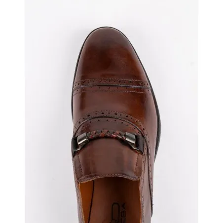 Chaussures en cuir Dante – DB01 Marron 290 - MAKEBA