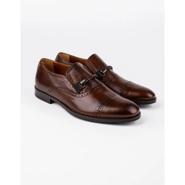 Chaussures en cuir Dante – DB01 Marron 290 - MAKEBA