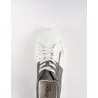 Baskets en cuir Cassio – CVR06 Blanc/Gris - MAKEBA