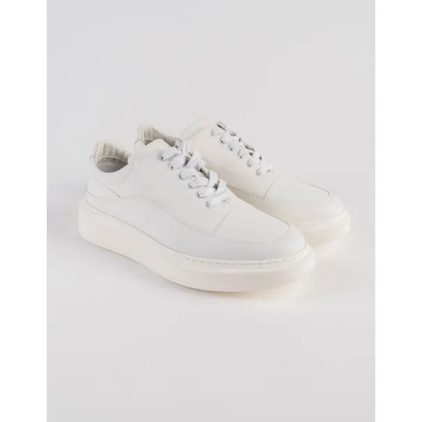 Baskets en cuir Raffaello – Mac203 Blanc - MAKEBA
