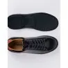Baskets en cuir Felipe – E21 Noir-Rouge - MAKEBA