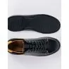 Baskets en cuir Felipe – E21 Noir-Jaune - MAKEBA
