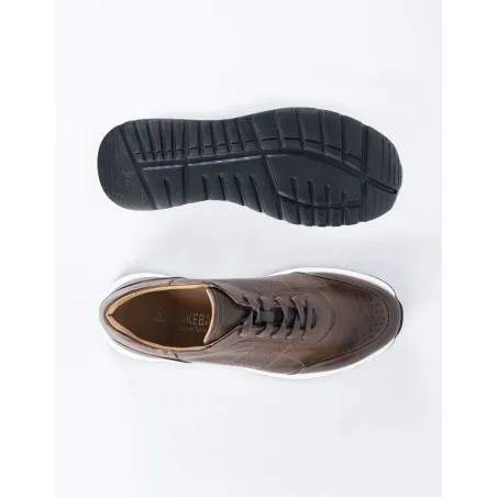 Baskets en cuir Ricardo – 1302 Marron 234 - MAKEBA