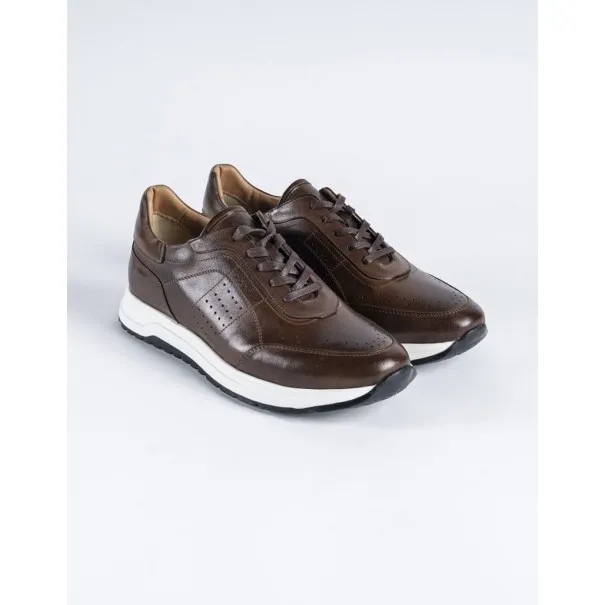Baskets en cuir Ricardo – 1302 Marron 234 - MAKEBA