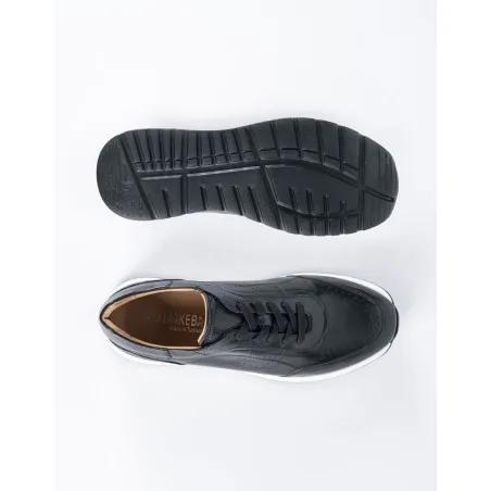 Baskets en cuir Ricardo – 1302 Noir - MAKEBA