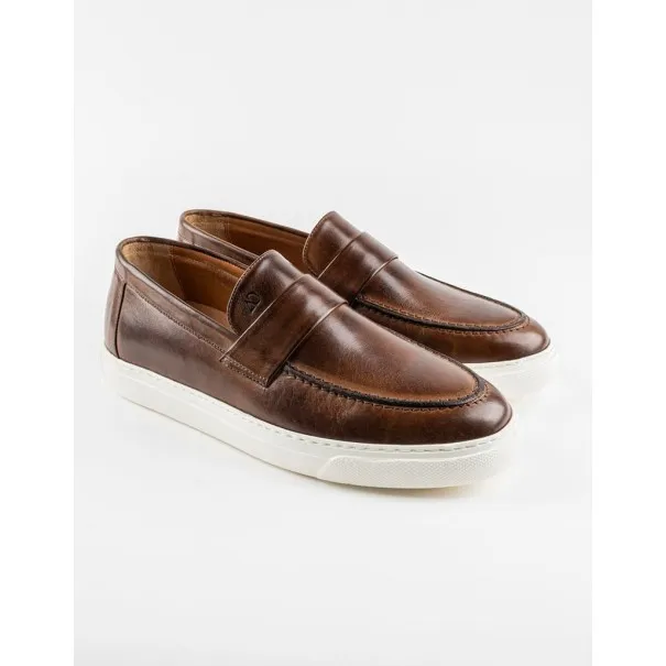 Slip-on Mario – CU01 Marron - MAKEBA