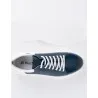 Basket en cuir Raffaello – Mac02 Bleu - MAKEBA