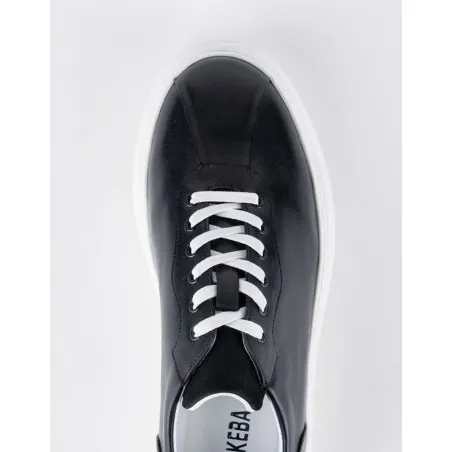 Baskets en cuir Danilo – BLC09 Noir - MAKEBA