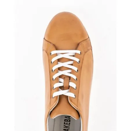 Baskets en cuir Leo – CU05 Camel - MAKEBA