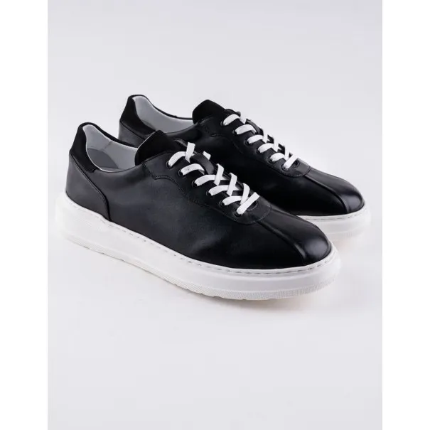Baskets en cuir Danilo – BLC09 Noir - MAKEBA