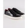 Baskets en cuir Leo – CU05 Noir Glacé - MAKEBA