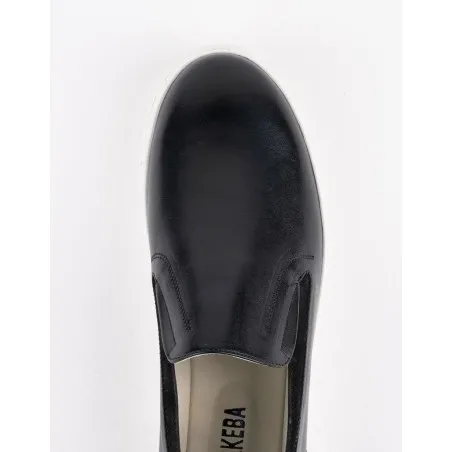 Slip-on en cuir Leo – CU10 Noir - MAKEBA