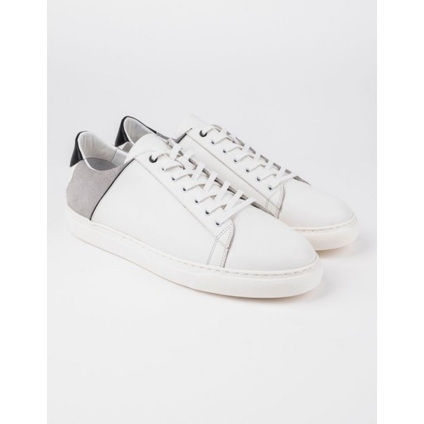Baskets en cuir Leo – CU21 Blanc - MAKEBA