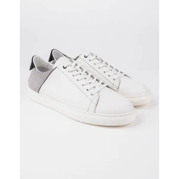 Baskets en cuir Leo – CU21 Blanc - MAKEBA