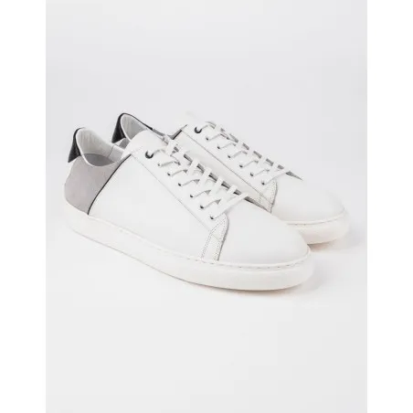 Baskets en cuir Leo – CU21 Blanc - MAKEBA