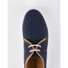 Baskets en cuir Leo – CU32 Bleu - MAKEBA