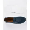 Slip-on en cuir Luigi – LF01 Bleu - MAKEBA