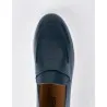 Slip-on en cuir Luigi – LF01 Bleu - MAKEBA