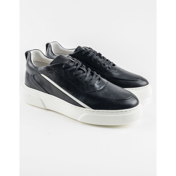 Chaussures en cuir Luigi – LF02 Noir - MAKEBA
