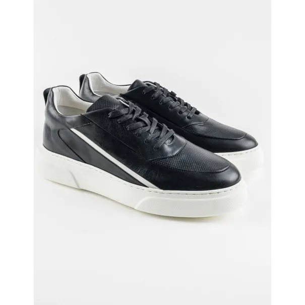 Chaussures en cuir Luigi – LF02 Noir - MAKEBA
