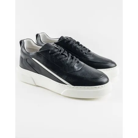Chaussures en cuir Luigi – LF02 Noir - MAKEBA