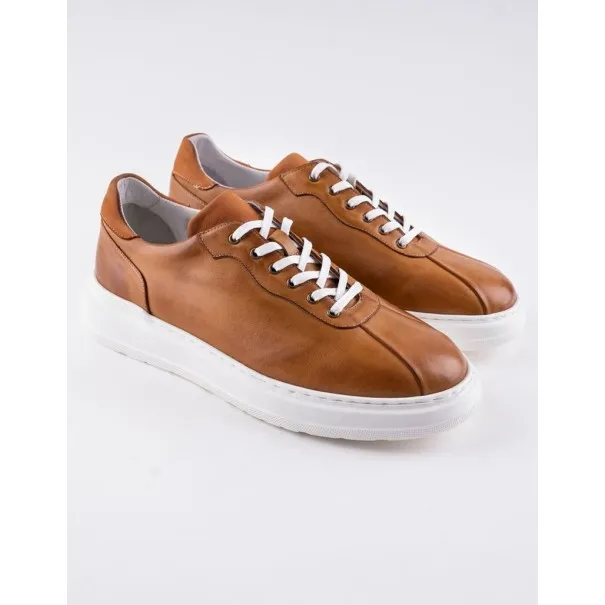 Baskets en cuir Danilo – BLC09 Camel - MAKEBA