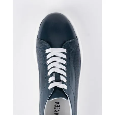 Chaussure en cuir Luigi – LF11 Bleu - MAKEBA