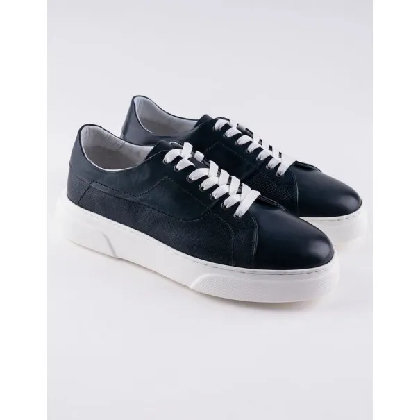 Chaussure en cuir Luigi – LF11 Bleu - MAKEBA