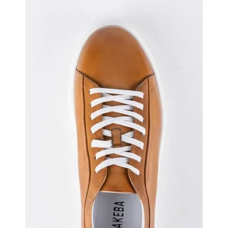 Baskets en cuir Danilo – BLC02 Camel - MAKEBA